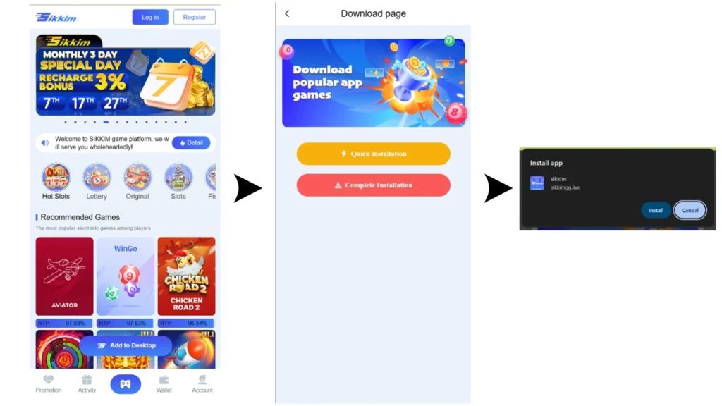Sikkim APK Download Process